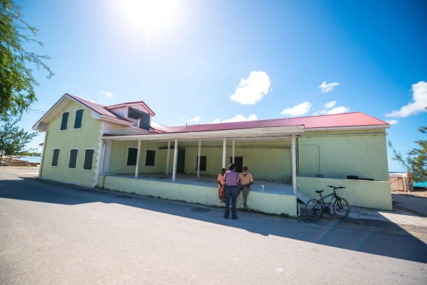 Stock Image of a school in Sint Martin